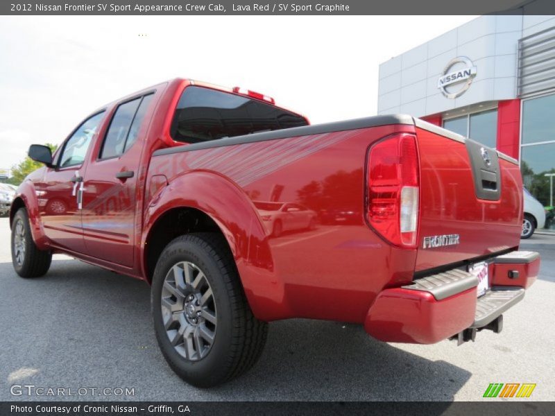 Lava Red / SV Sport Graphite 2012 Nissan Frontier SV Sport Appearance Crew Cab
