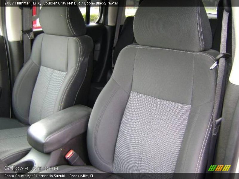 Boulder Gray Metallic / Ebony Black/Pewter 2007 Hummer H3 X