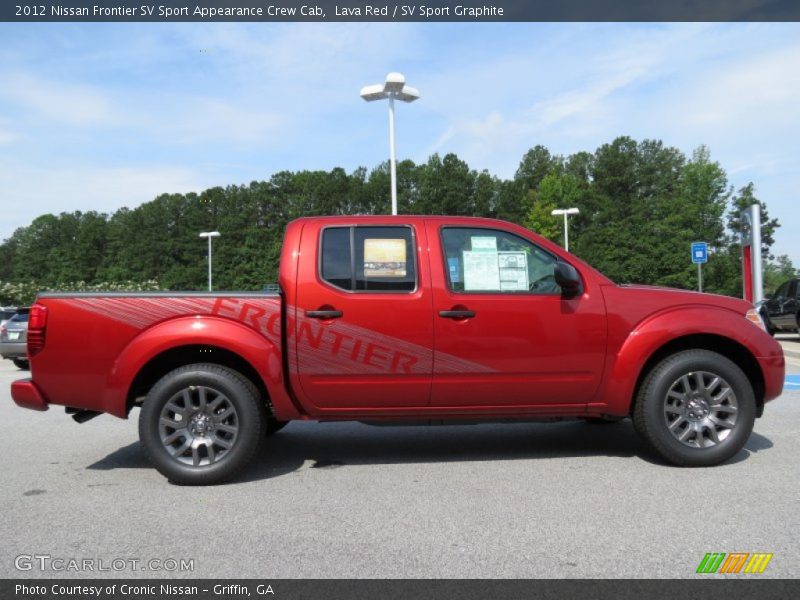 Lava Red / SV Sport Graphite 2012 Nissan Frontier SV Sport Appearance Crew Cab