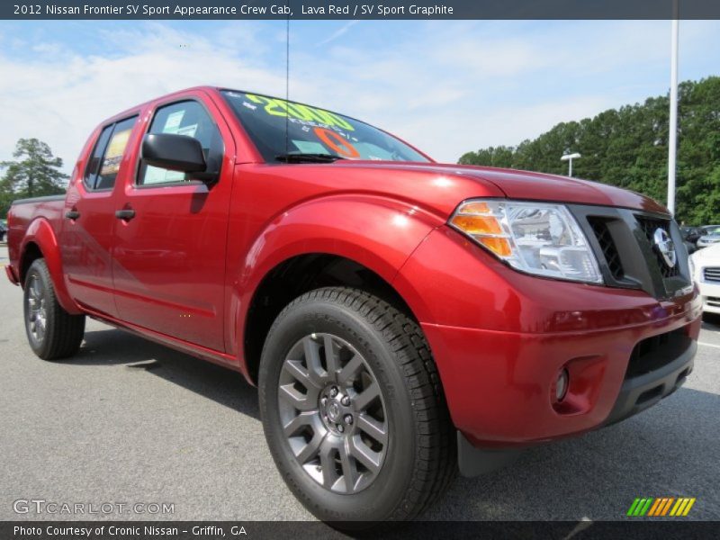 Lava Red / SV Sport Graphite 2012 Nissan Frontier SV Sport Appearance Crew Cab