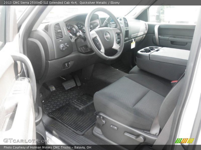 Quicksilver Metallic / Ebony 2013 GMC Sierra 2500HD SLE Extended Cab 4x4