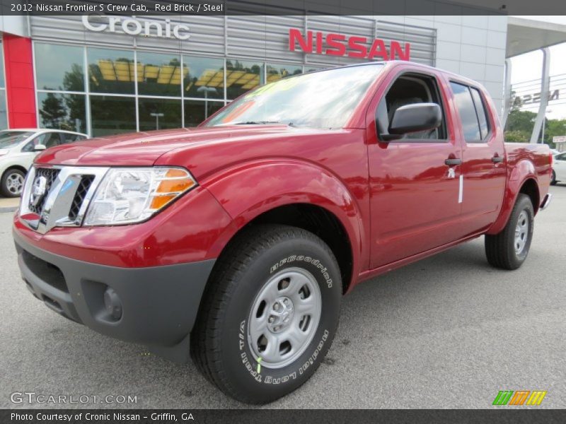 Red Brick / Steel 2012 Nissan Frontier S Crew Cab