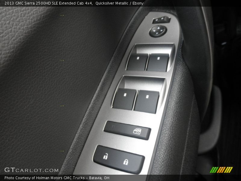 Quicksilver Metallic / Ebony 2013 GMC Sierra 2500HD SLE Extended Cab 4x4