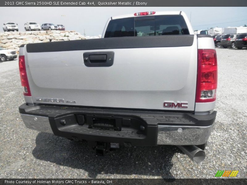Quicksilver Metallic / Ebony 2013 GMC Sierra 2500HD SLE Extended Cab 4x4