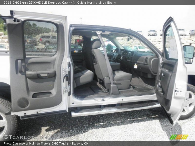 Quicksilver Metallic / Ebony 2013 GMC Sierra 2500HD SLE Extended Cab 4x4