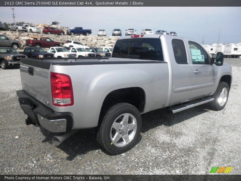 Quicksilver Metallic / Ebony 2013 GMC Sierra 2500HD SLE Extended Cab 4x4