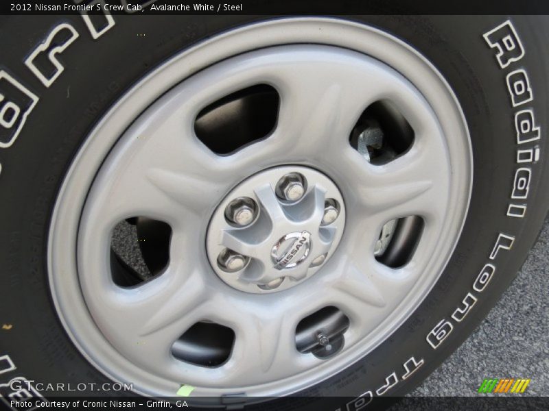 Avalanche White / Steel 2012 Nissan Frontier S Crew Cab