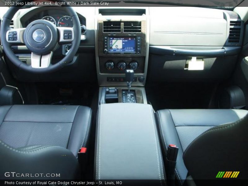 Bright White / Dark Slate Gray 2012 Jeep Liberty Jet 4x4