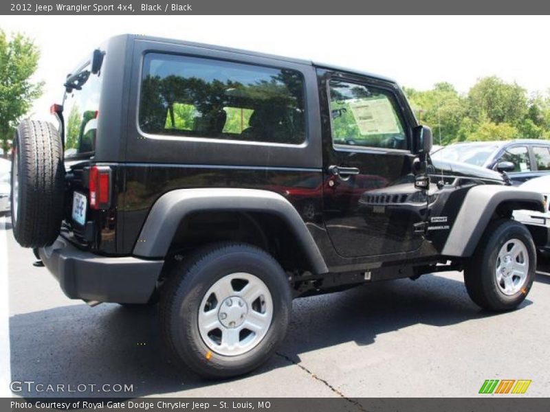 Black / Black 2012 Jeep Wrangler Sport 4x4