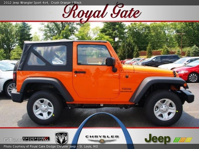 Crush Orange / Black 2012 Jeep Wrangler Sport 4x4