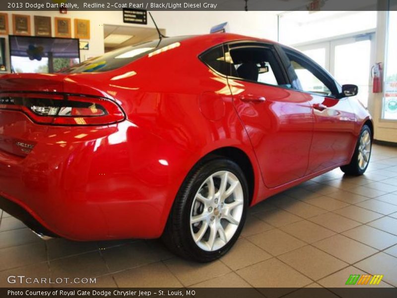 Redline 2-Coat Pearl / Black/Light Diesel Gray 2013 Dodge Dart Rallye