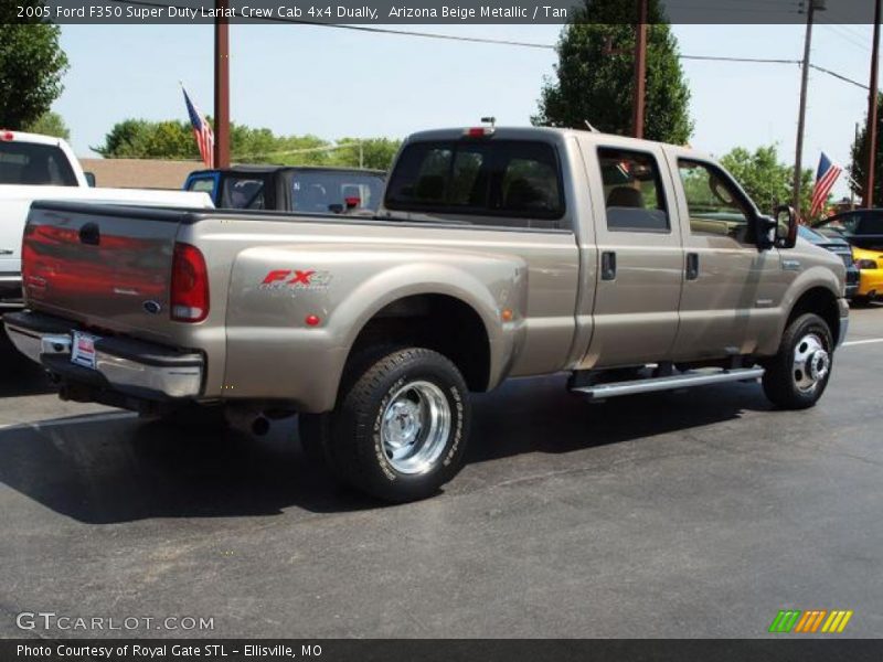 Arizona Beige Metallic / Tan 2005 Ford F350 Super Duty Lariat Crew Cab 4x4 Dually