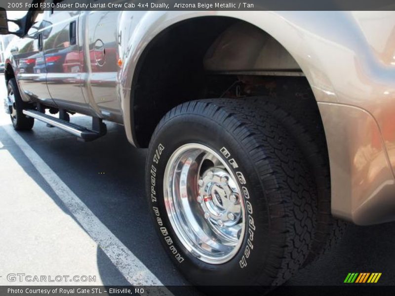 Arizona Beige Metallic / Tan 2005 Ford F350 Super Duty Lariat Crew Cab 4x4 Dually