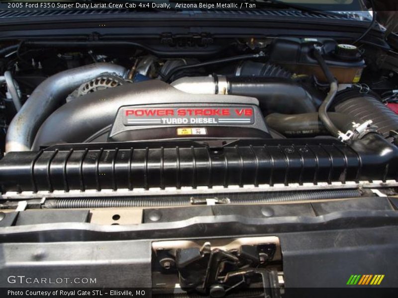 Arizona Beige Metallic / Tan 2005 Ford F350 Super Duty Lariat Crew Cab 4x4 Dually
