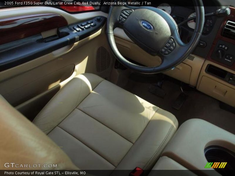 Arizona Beige Metallic / Tan 2005 Ford F350 Super Duty Lariat Crew Cab 4x4 Dually