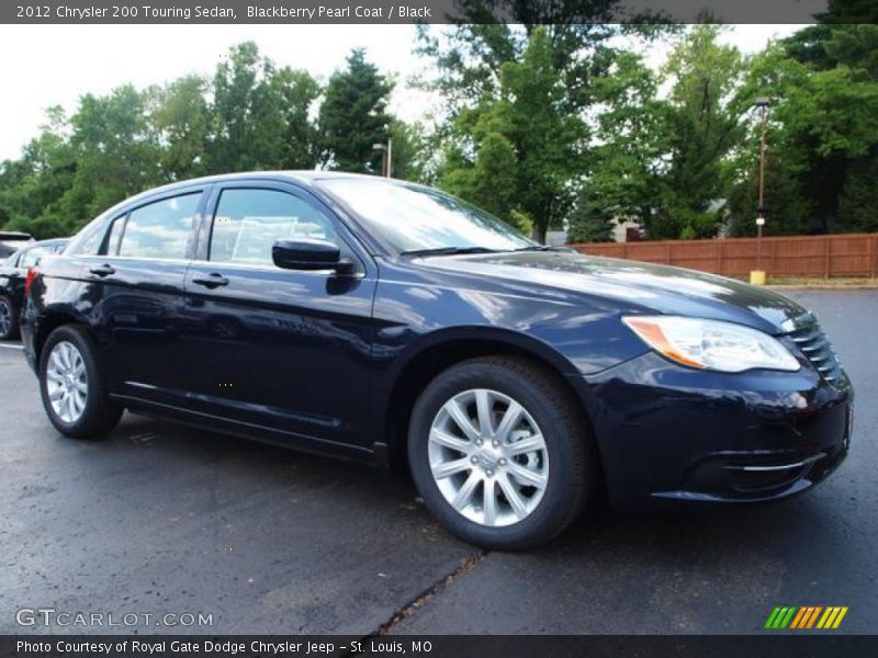 Blackberry Pearl Coat / Black 2012 Chrysler 200 Touring Sedan