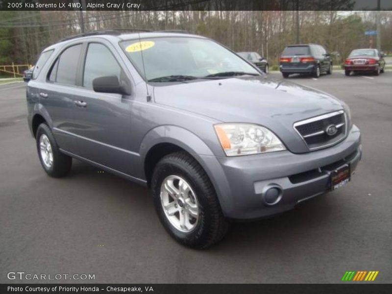 Alpine Gray / Gray 2005 Kia Sorento LX 4WD