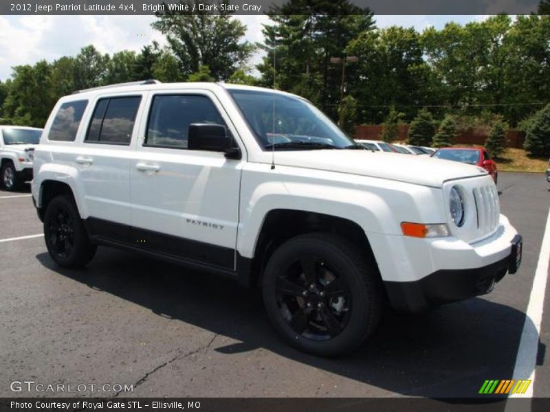 Bright White / Dark Slate Gray 2012 Jeep Patriot Latitude 4x4
