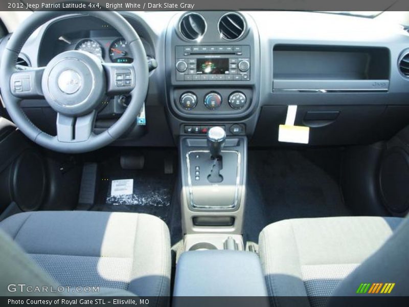 Bright White / Dark Slate Gray 2012 Jeep Patriot Latitude 4x4