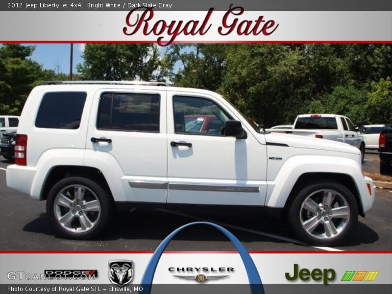 Bright White / Dark Slate Gray 2012 Jeep Liberty Jet 4x4