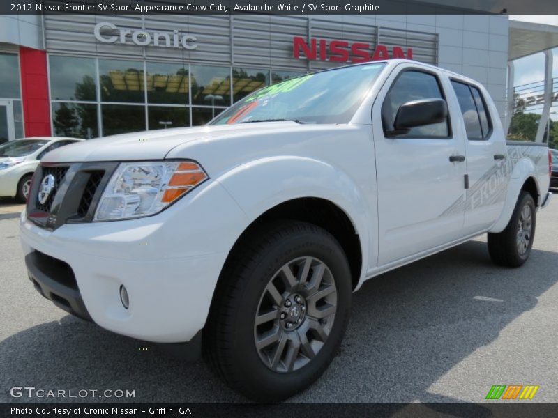 Avalanche White / SV Sport Graphite 2012 Nissan Frontier SV Sport Appearance Crew Cab