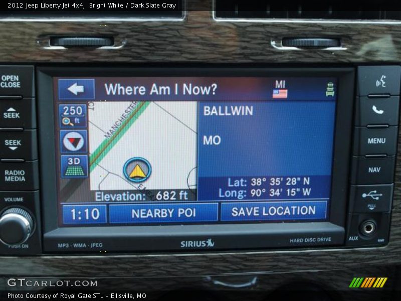 Bright White / Dark Slate Gray 2012 Jeep Liberty Jet 4x4