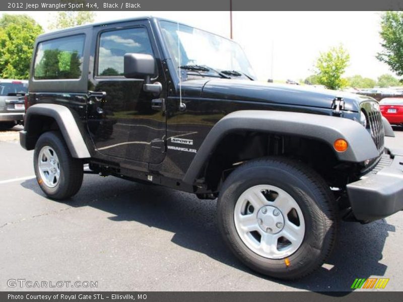 Black / Black 2012 Jeep Wrangler Sport 4x4