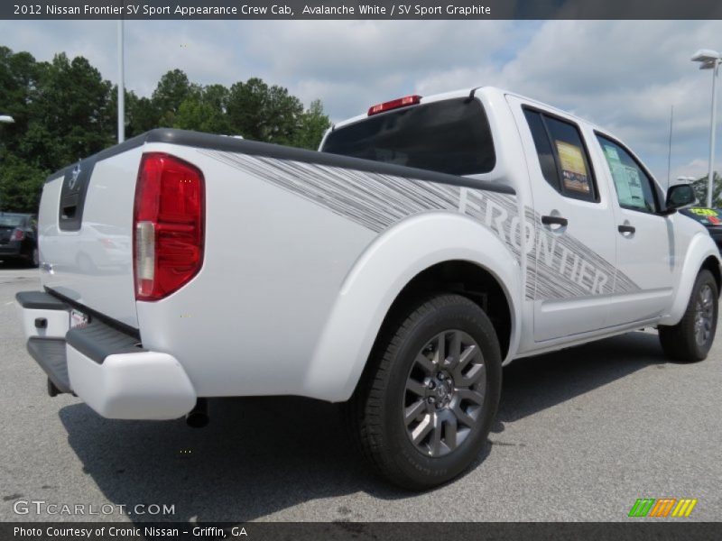 Avalanche White / SV Sport Graphite 2012 Nissan Frontier SV Sport Appearance Crew Cab