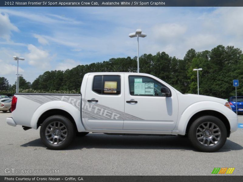 Avalanche White / SV Sport Graphite 2012 Nissan Frontier SV Sport Appearance Crew Cab