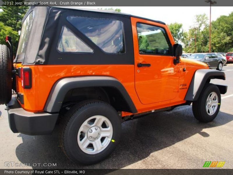 Crush Orange / Black 2012 Jeep Wrangler Sport 4x4
