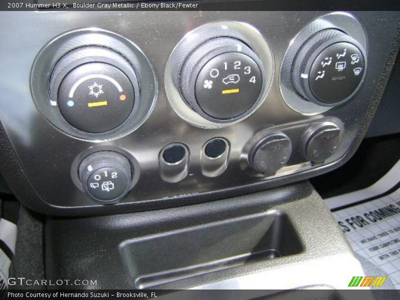 Boulder Gray Metallic / Ebony Black/Pewter 2007 Hummer H3 X