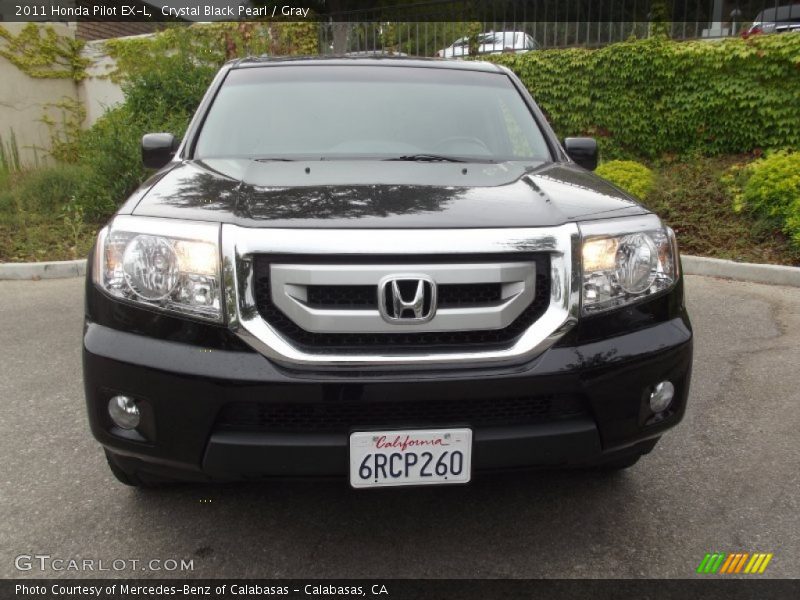 Crystal Black Pearl / Gray 2011 Honda Pilot EX-L