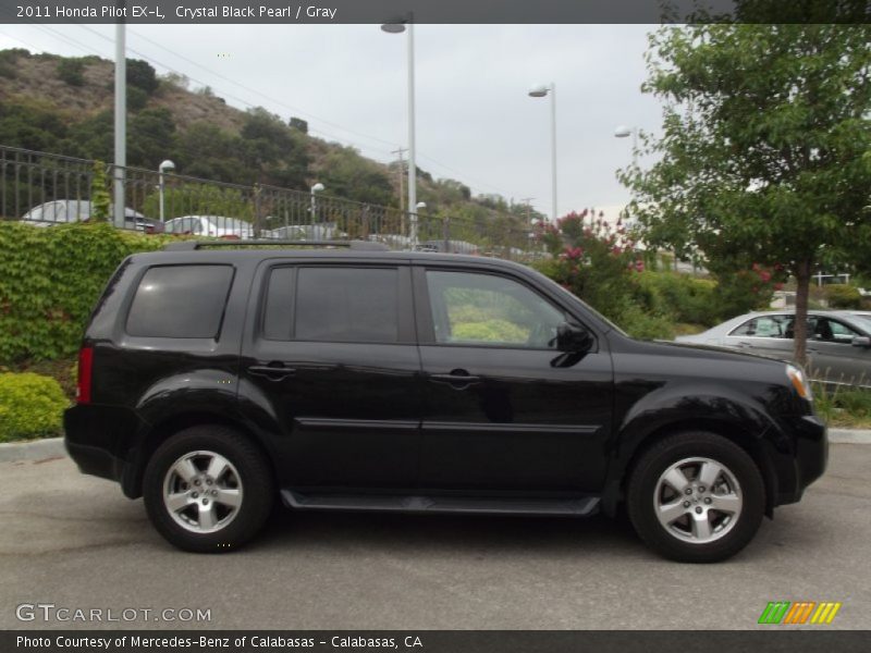 Crystal Black Pearl / Gray 2011 Honda Pilot EX-L