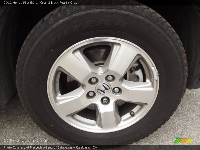 Crystal Black Pearl / Gray 2011 Honda Pilot EX-L
