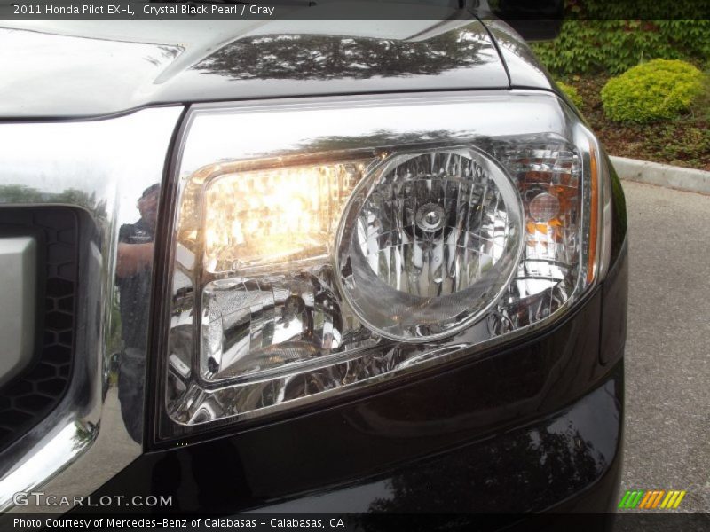 Crystal Black Pearl / Gray 2011 Honda Pilot EX-L