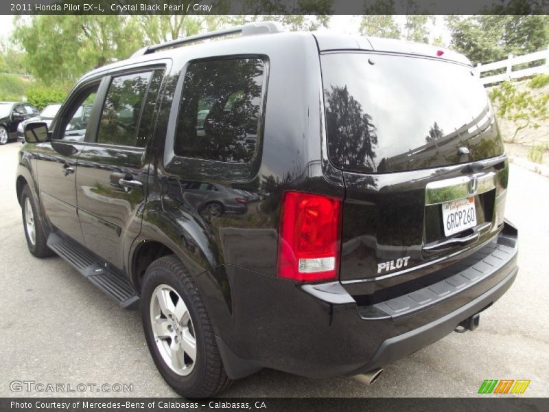 Crystal Black Pearl / Gray 2011 Honda Pilot EX-L