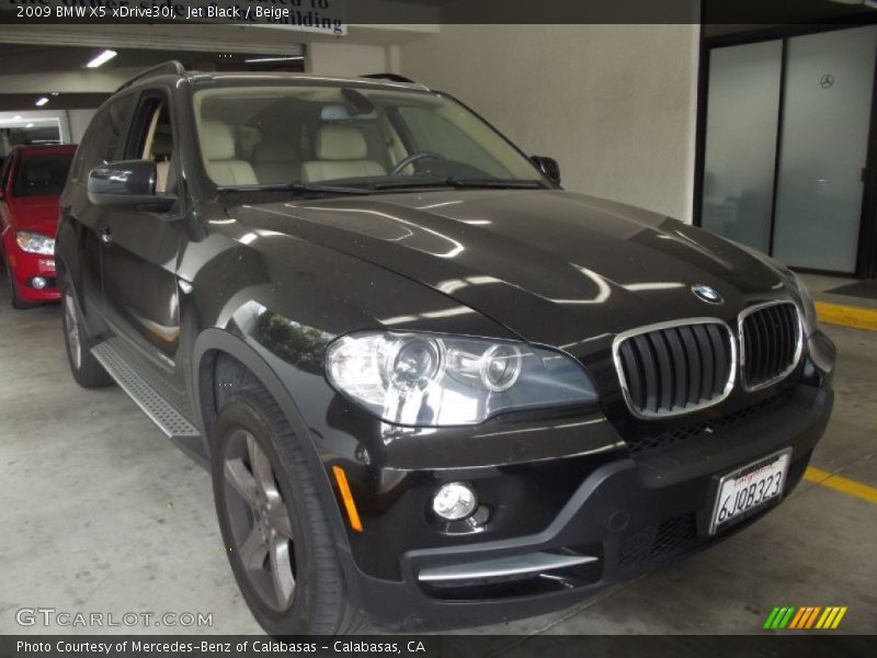 Jet Black / Beige 2009 BMW X5 xDrive30i