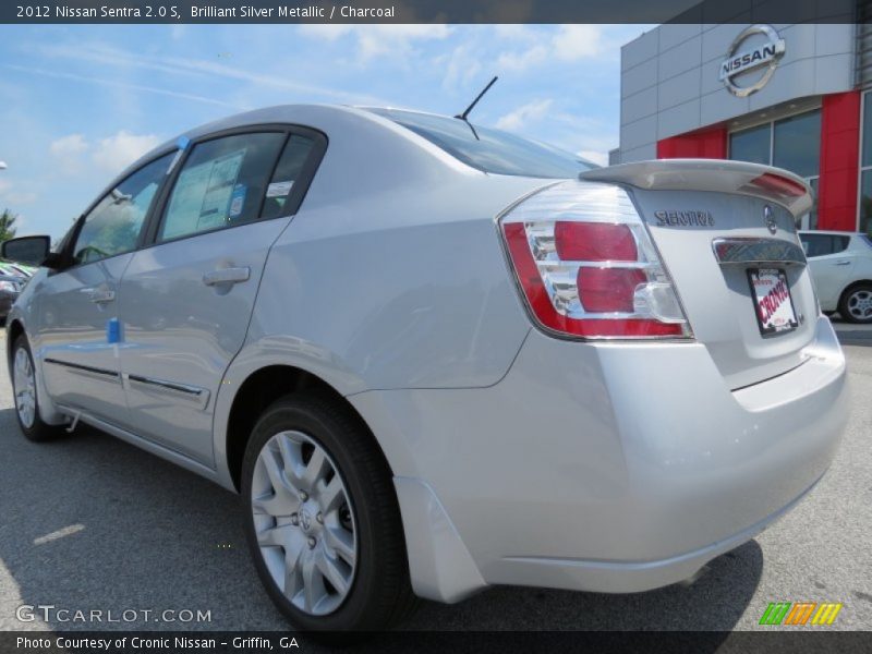 Brilliant Silver Metallic / Charcoal 2012 Nissan Sentra 2.0 S