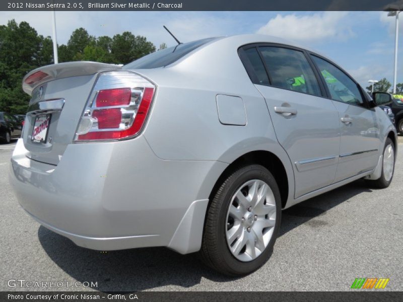 Brilliant Silver Metallic / Charcoal 2012 Nissan Sentra 2.0 S