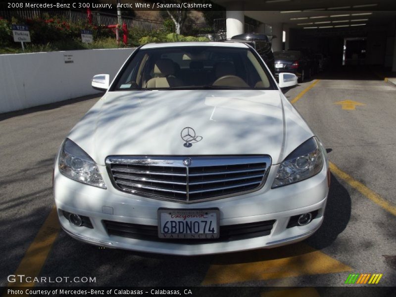 Arctic White / Savanna/Cashmere 2008 Mercedes-Benz C 300 Luxury