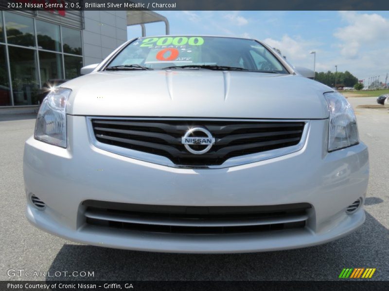 Brilliant Silver Metallic / Charcoal 2012 Nissan Sentra 2.0 S