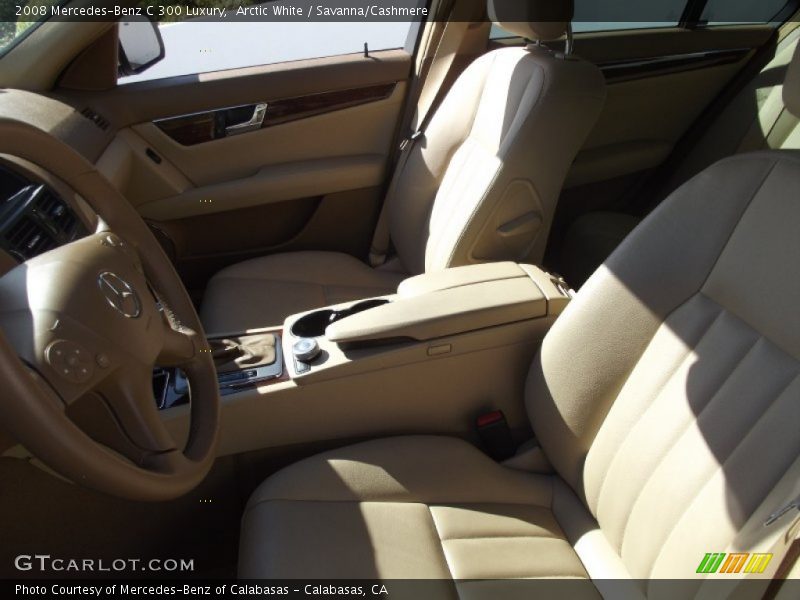 Arctic White / Savanna/Cashmere 2008 Mercedes-Benz C 300 Luxury