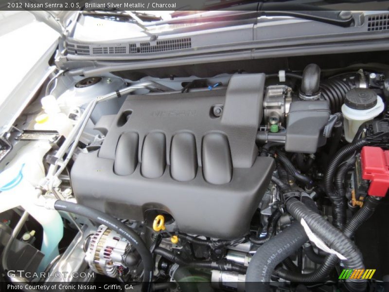Brilliant Silver Metallic / Charcoal 2012 Nissan Sentra 2.0 S