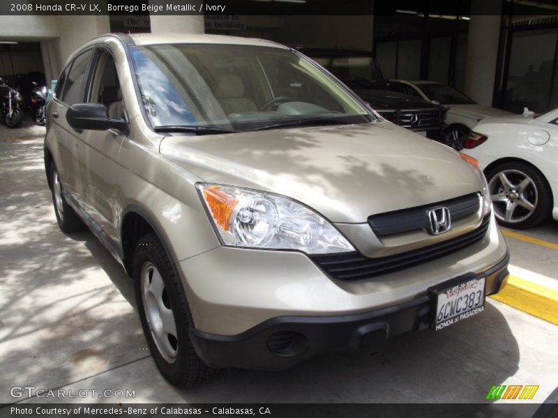 Borrego Beige Metallic / Ivory 2008 Honda CR-V LX