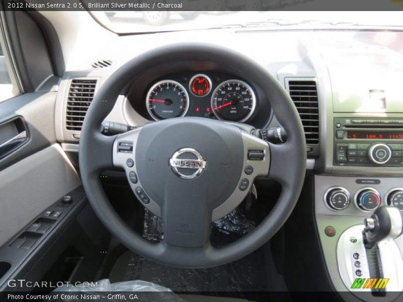 Brilliant Silver Metallic / Charcoal 2012 Nissan Sentra 2.0 S