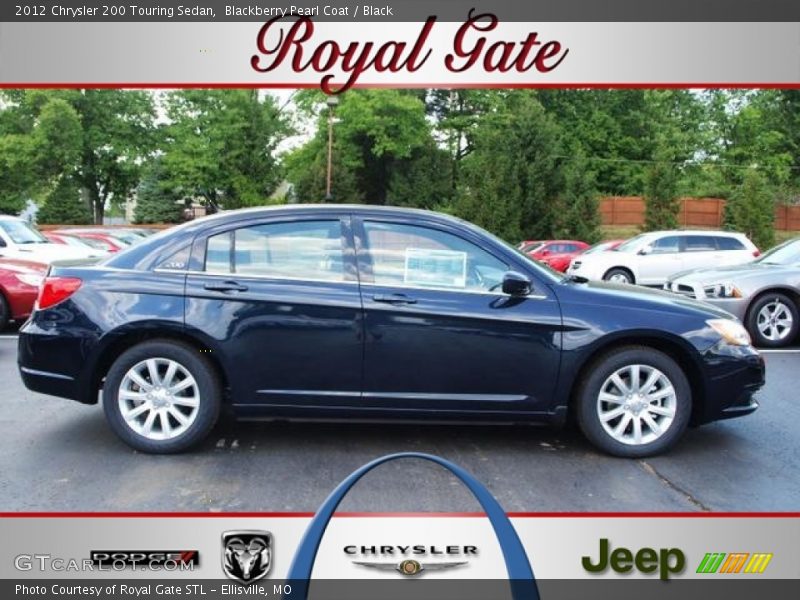 Blackberry Pearl Coat / Black 2012 Chrysler 200 Touring Sedan