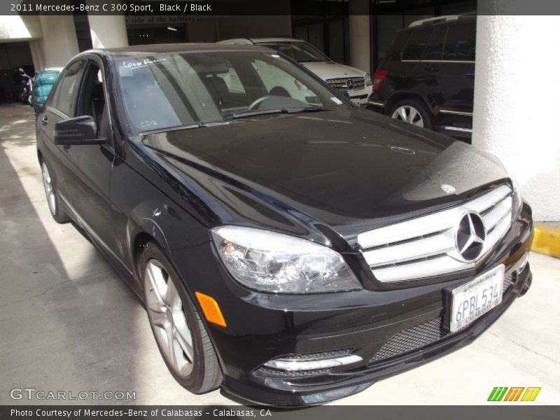 Black / Black 2011 Mercedes-Benz C 300 Sport