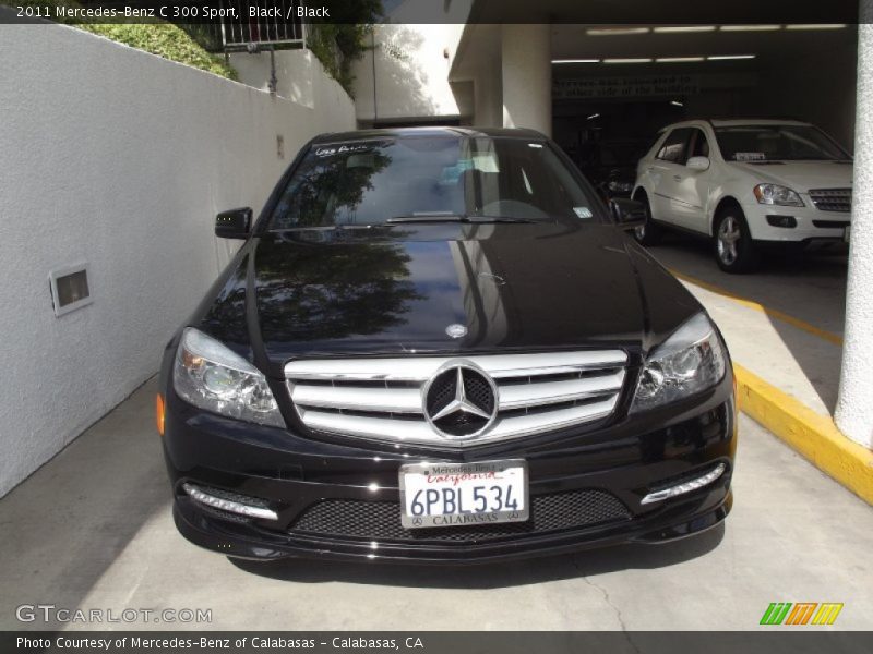 Black / Black 2011 Mercedes-Benz C 300 Sport