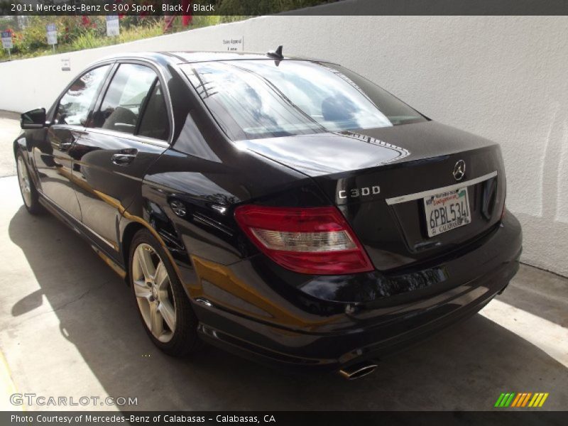 Black / Black 2011 Mercedes-Benz C 300 Sport