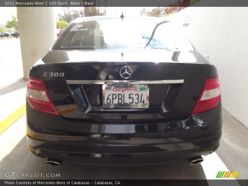Black / Black 2011 Mercedes-Benz C 300 Sport